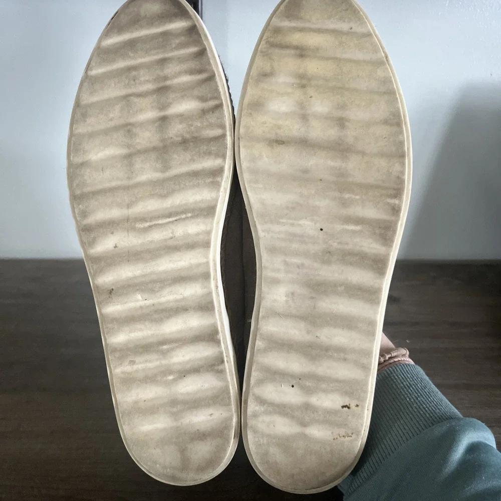 Vince Acker Espadrille Suede Comfort Shoes Womens 9.5 M Tan Slip On Flats‎
